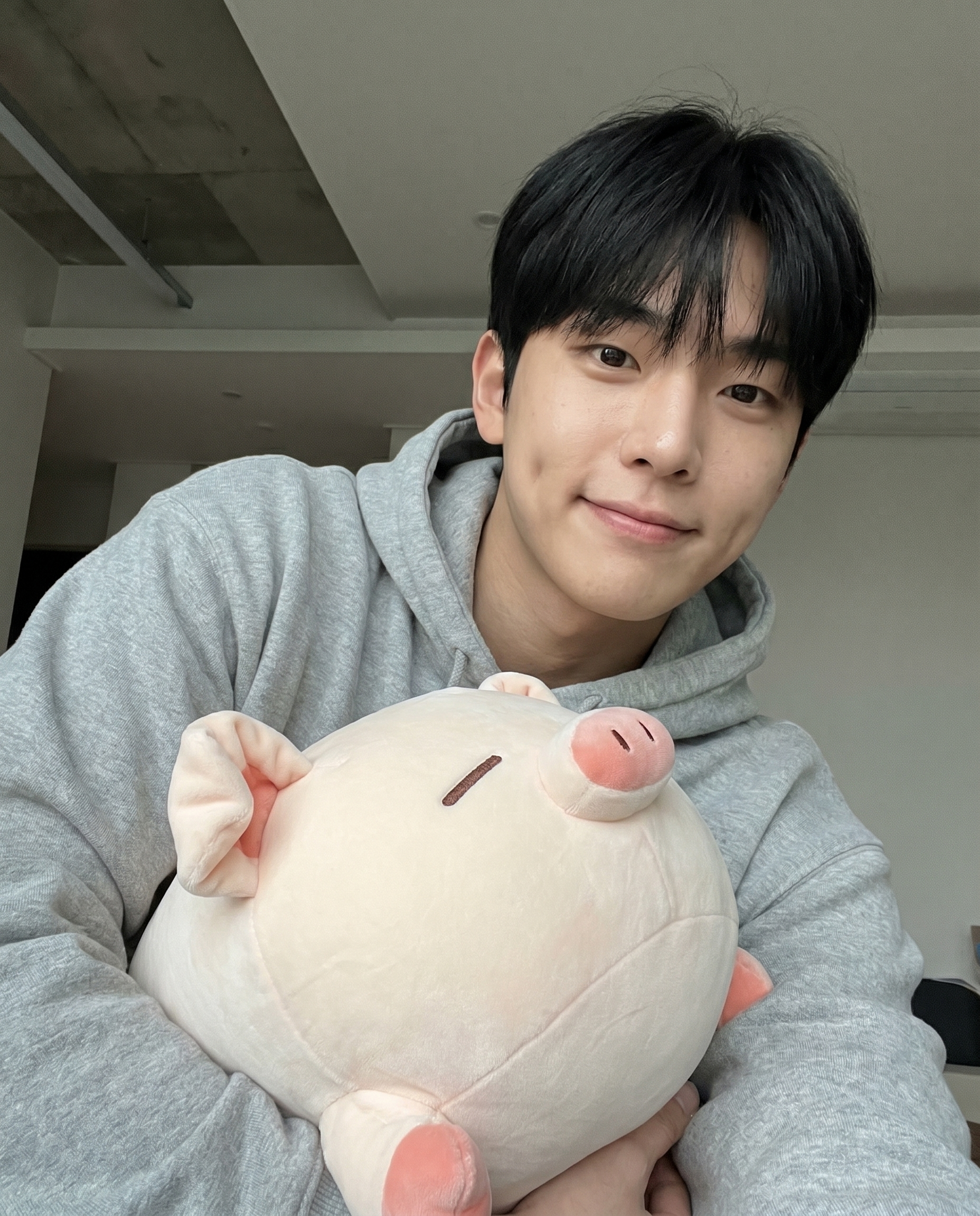 Cuddling Herro Piggy